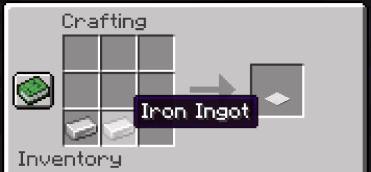 place iron ingots