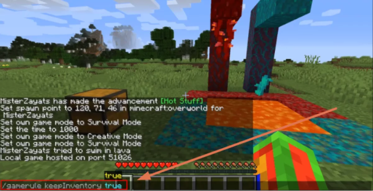 Game Rule Minecraft Inventory