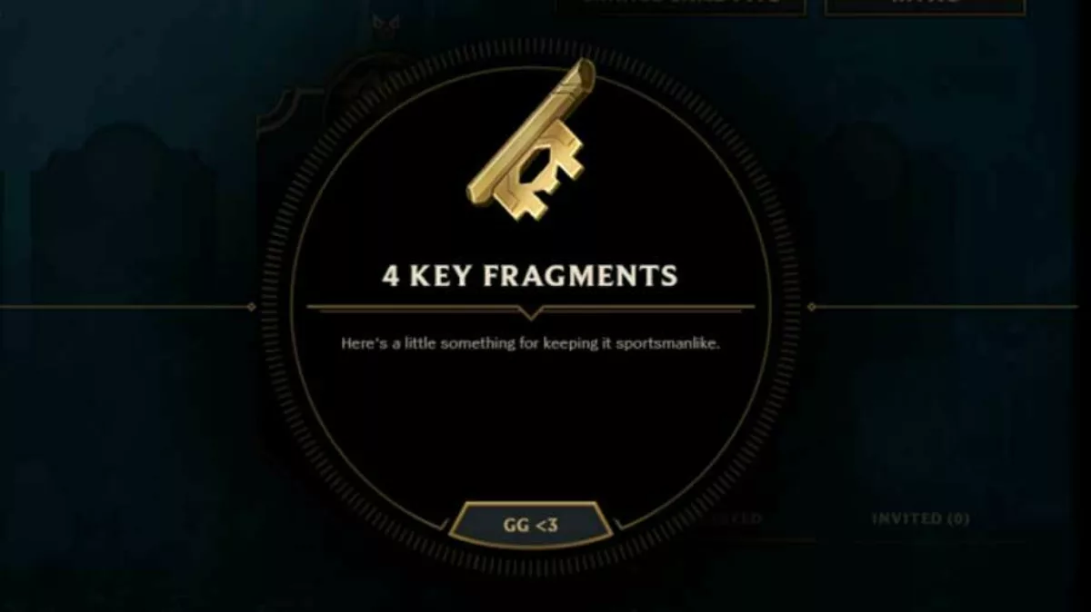 how to get key fragments lol