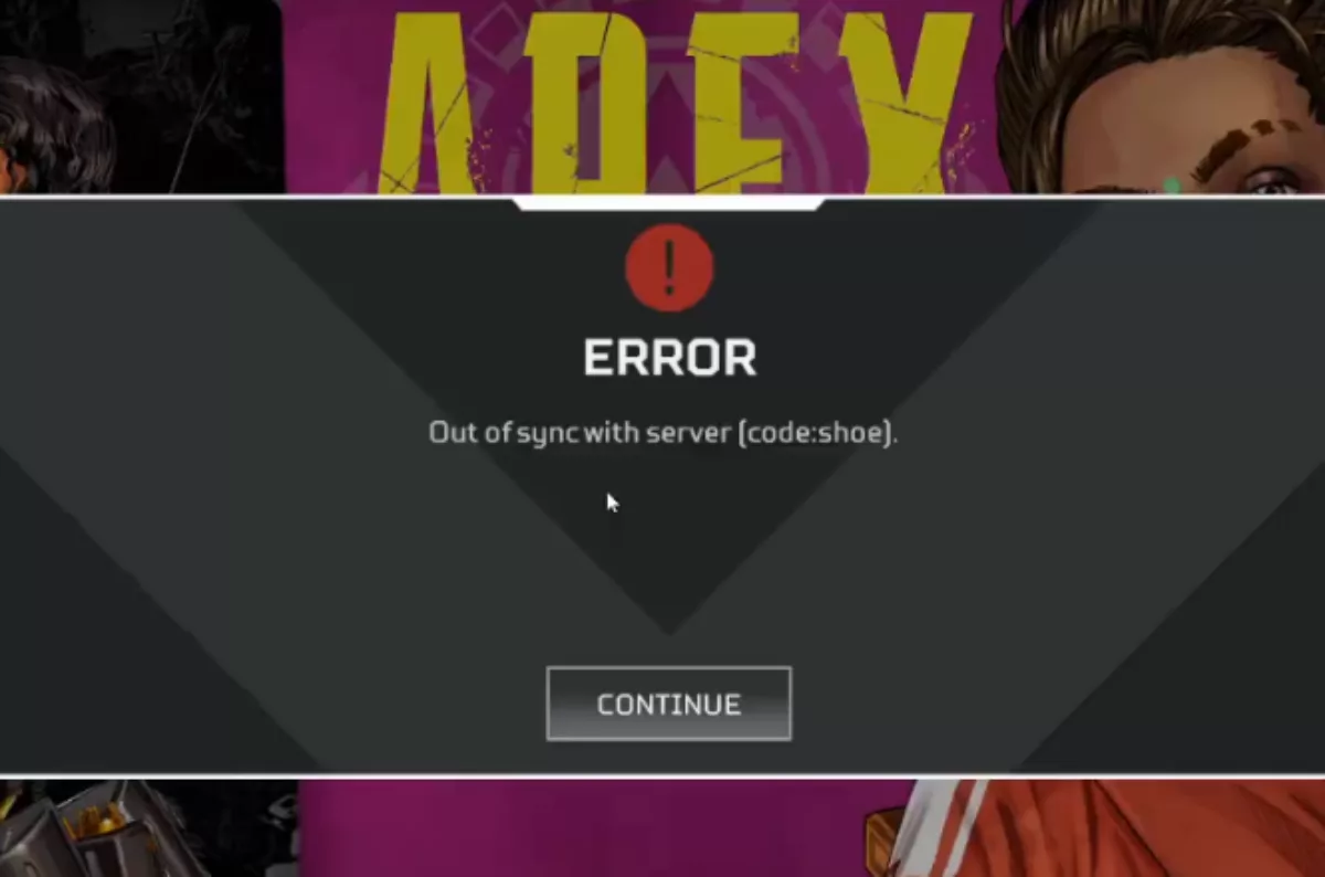 Apex Legends Code Shoe Error
