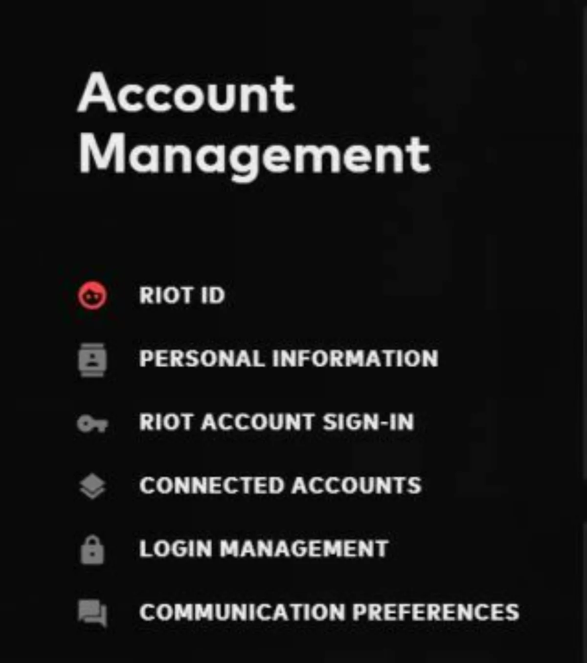 Account management