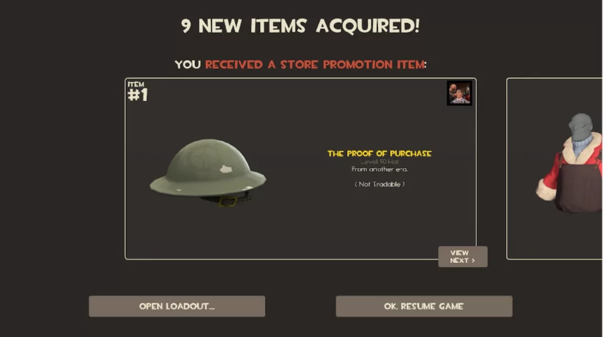 tf2 proof of purchase