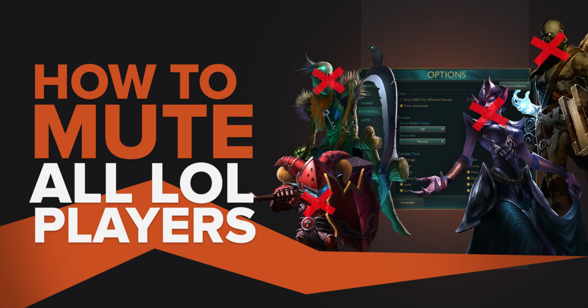 how to mute someone in lol