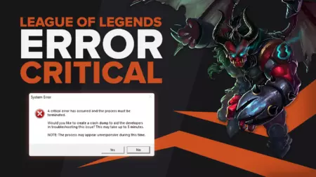 How to Fix Critical Error in League of Legends