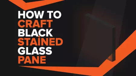 How To Make Black Stained Glass Pane In Minecraft