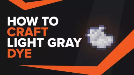 How To Make Light Gray Dye In Minecraft