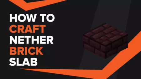 How To Make Nether Brick Slab In Minecraft