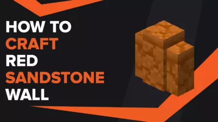 How To Make Red Sandstone Wall In Minecraft