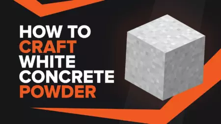 How To Make White Concrete Powder In Minecraft