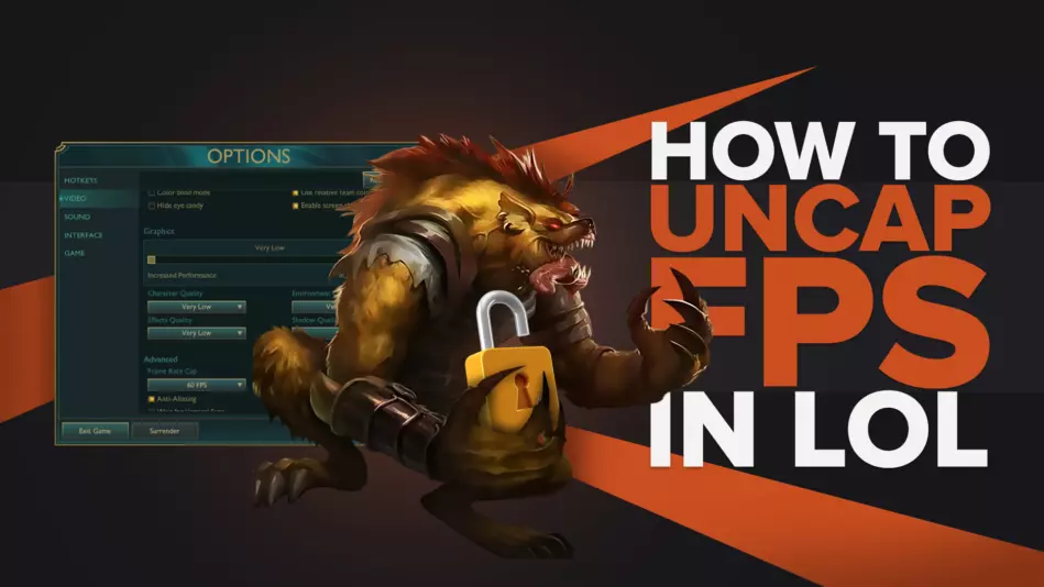 How to uncap your fps in League of Legends