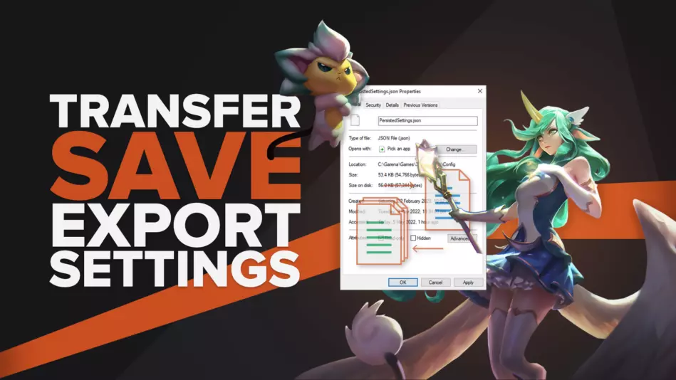 How to Transfer, Save, or Export Settings in League of Legends