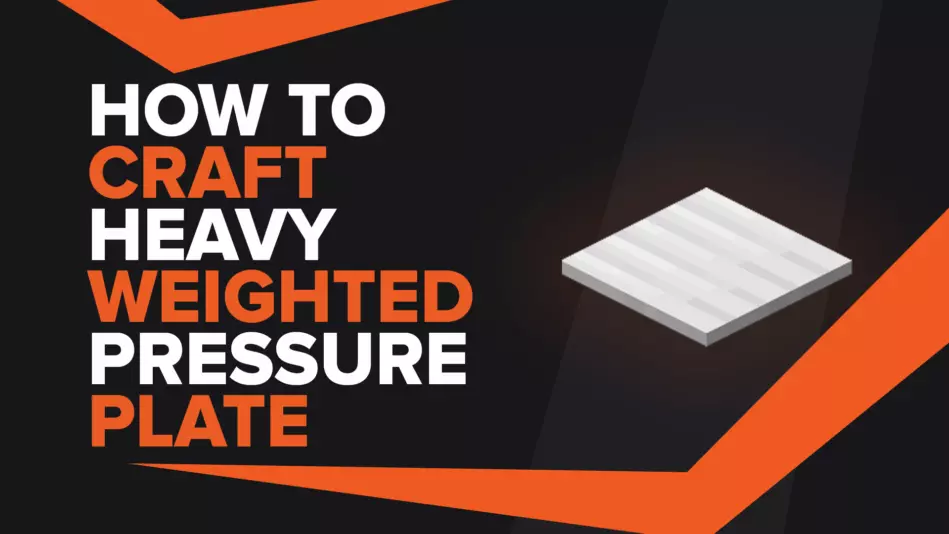 How To Make Heavy Weighted Pressure Plate In Minecraft
