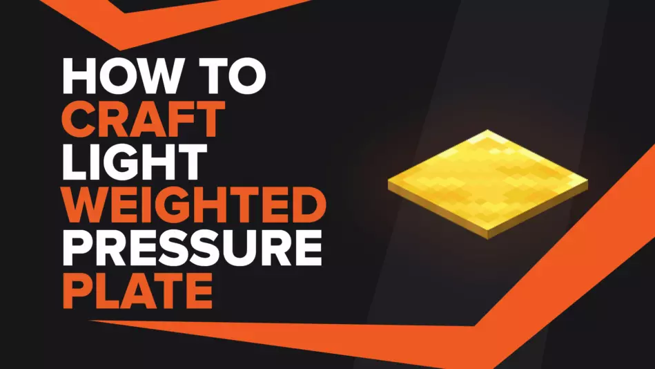 How To Make Light Weighted Pressure Plate In Minecraft