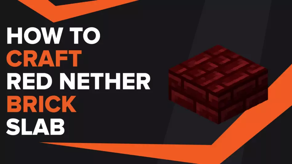 How To Make Red Nether Brick Slab In Minecraft