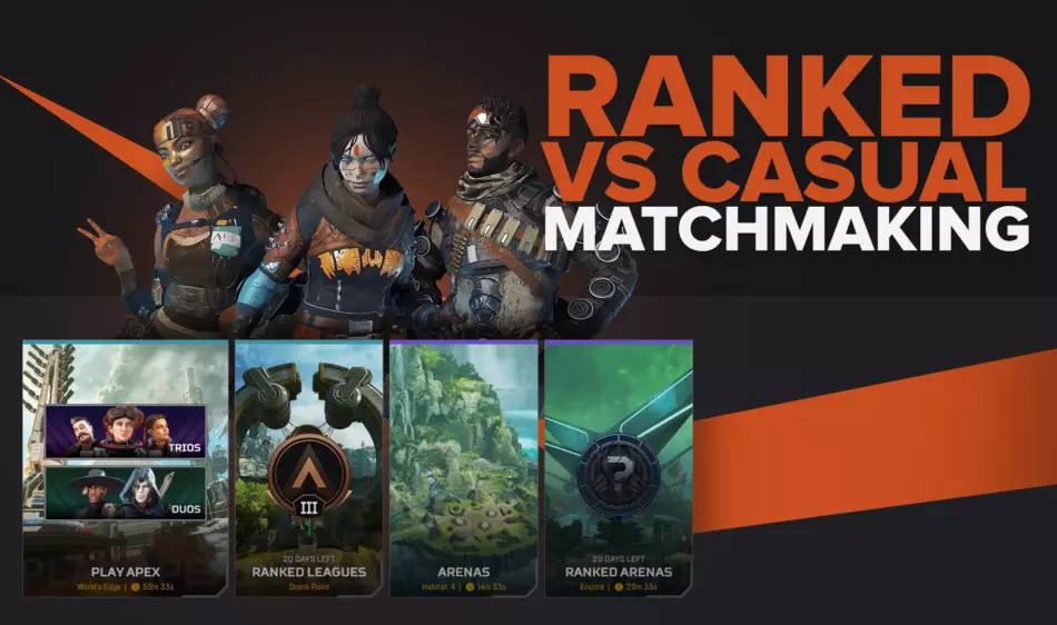 Ranked Vs Casual Matchmaking in Apex Legends explained