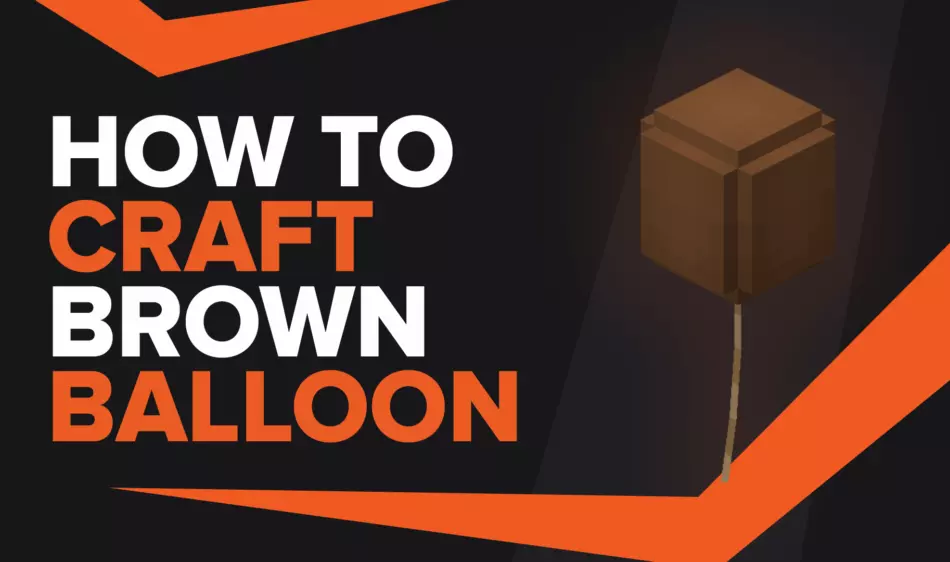 How To Make Brown Balloon In Minecraft