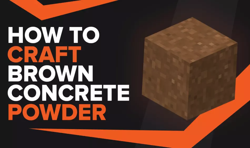 How To Make Brown Concrete Powder In Minecraft