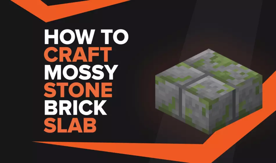 How To Make Mossy Stone Brick Slab In Minecraft