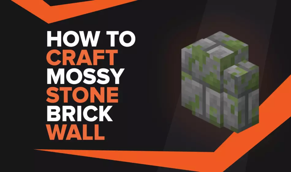 How To Make Mossy Stone Brick Wall In Minecraft