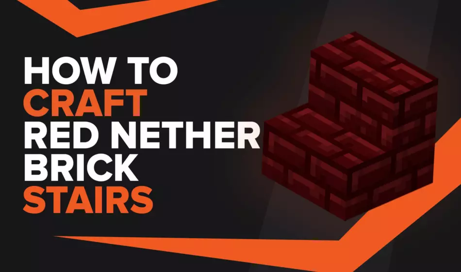 How To Make Red Nether Brick Stairs In Minecraft