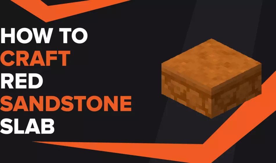How To Make Red Sandstone Slab In Minecraft