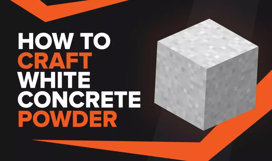 How To Make White Concrete Powder In Minecraft