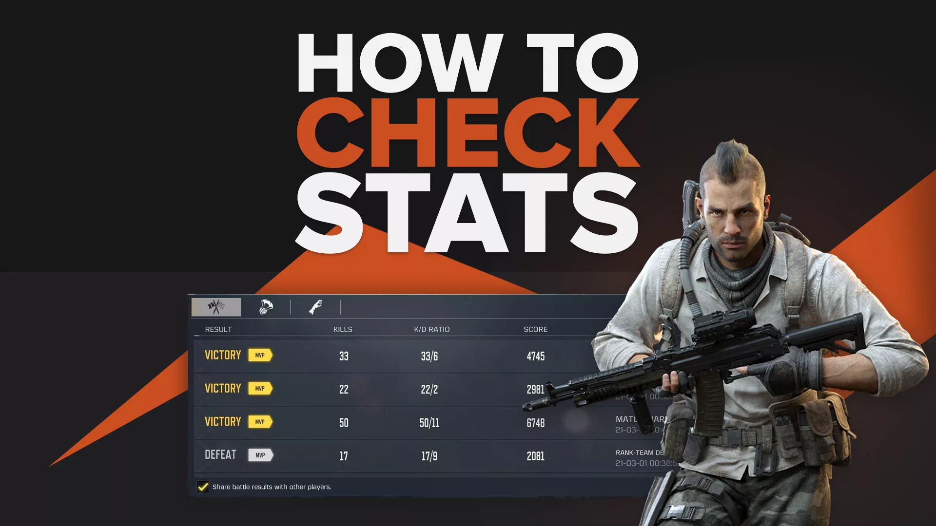 How to check your stats in COD Mobile?