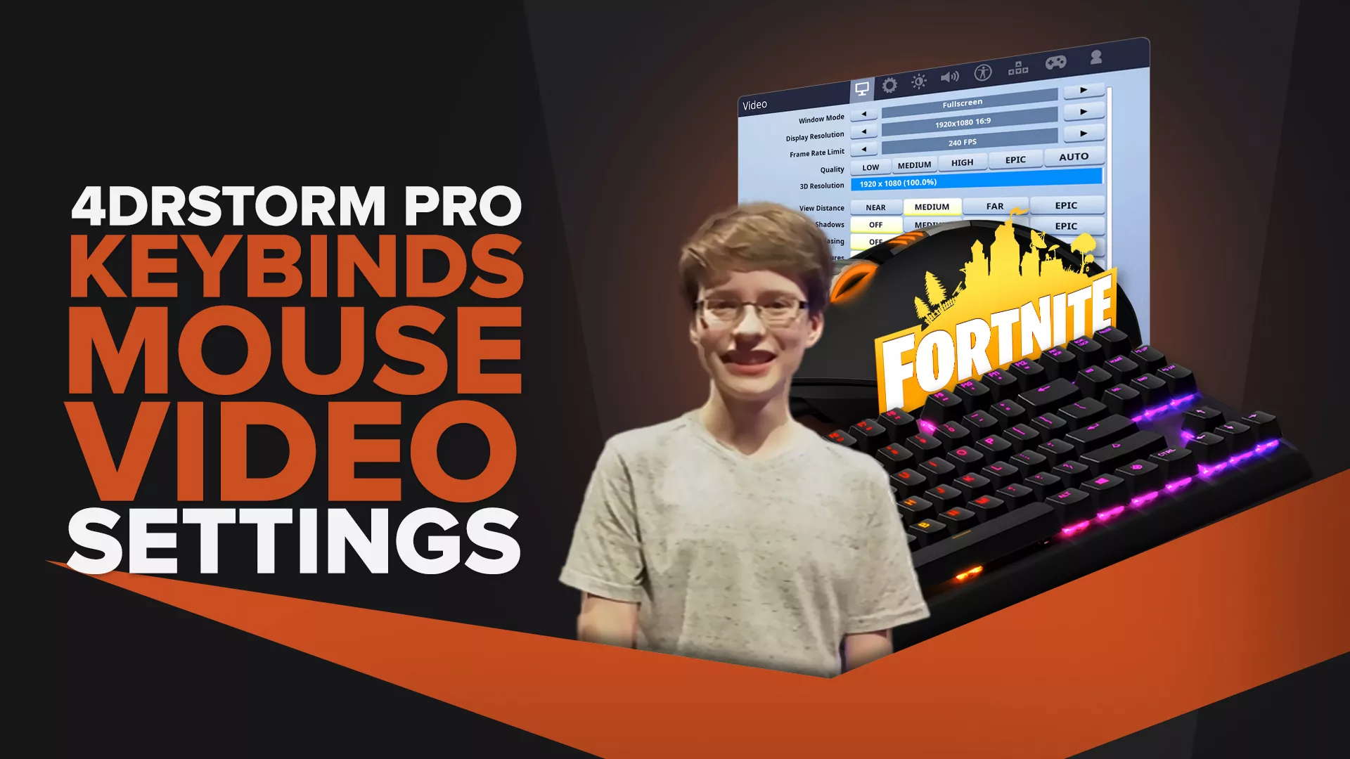 4drstorm | Keybinds, Mouse, Video Pro Fortnite Settings