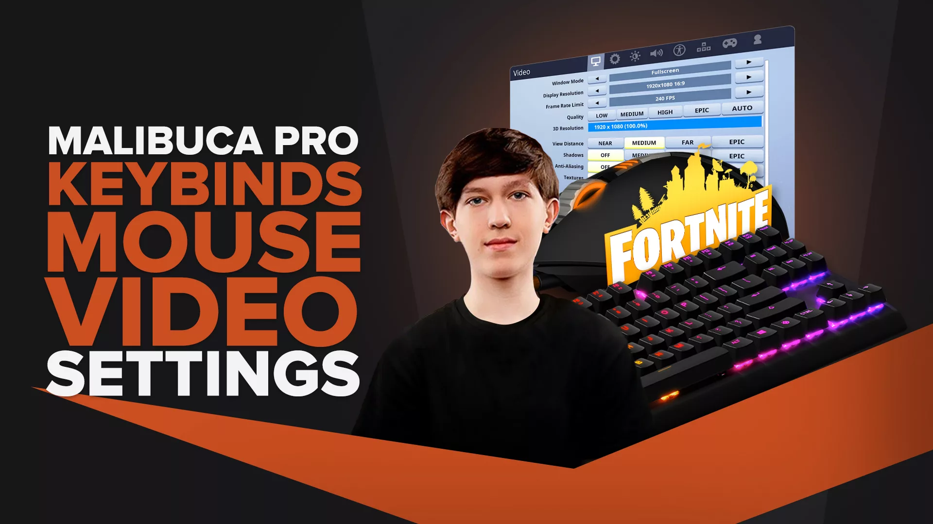 Malibuca's | Keybinds, Mouse, Video Pro Fornite Settings