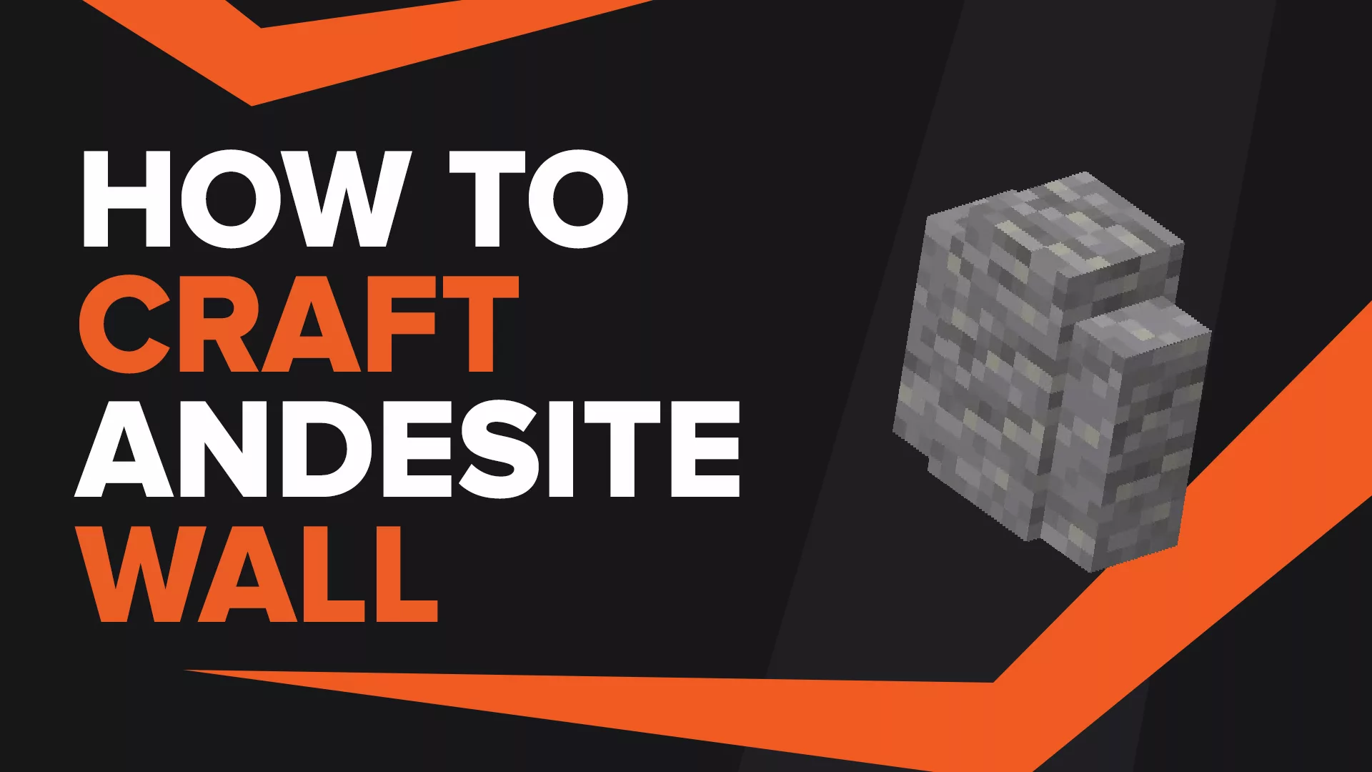 How To Make Andesite Wall In Minecraft