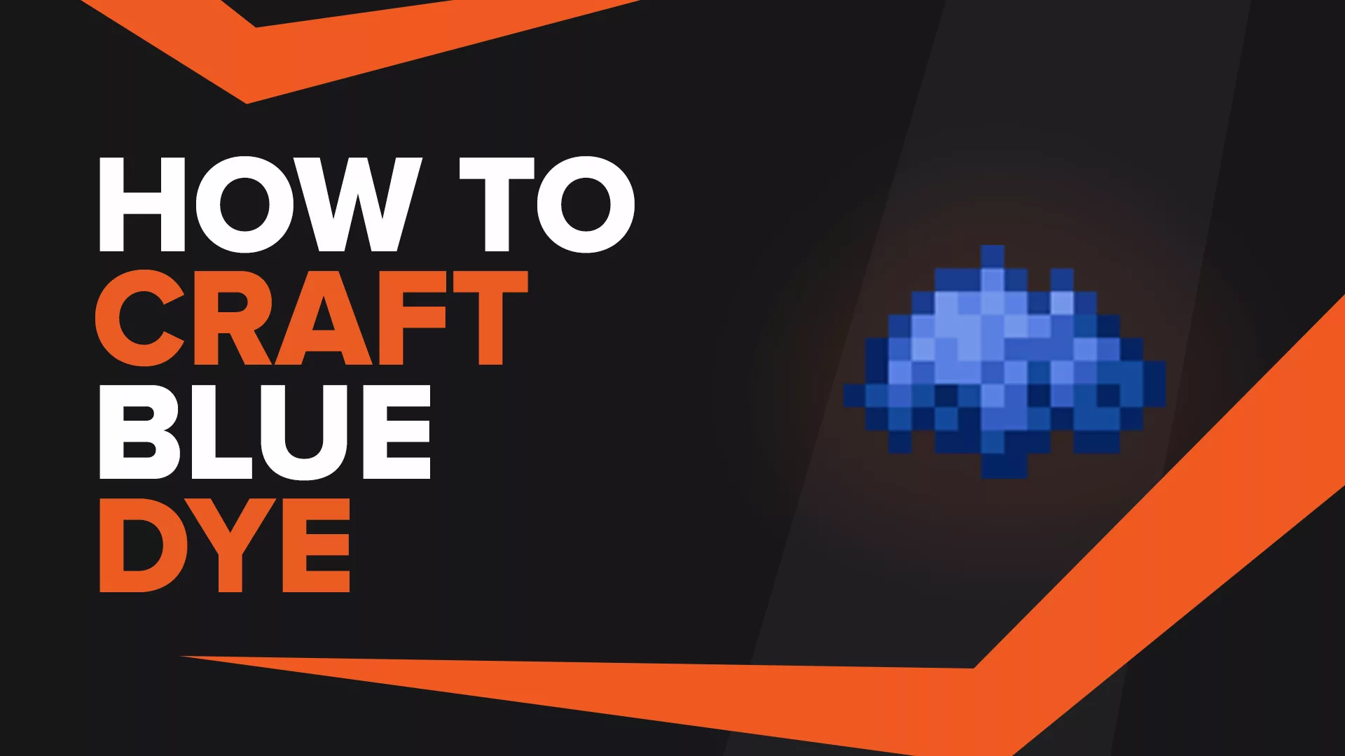 How To Make Blue Dye In Minecraft