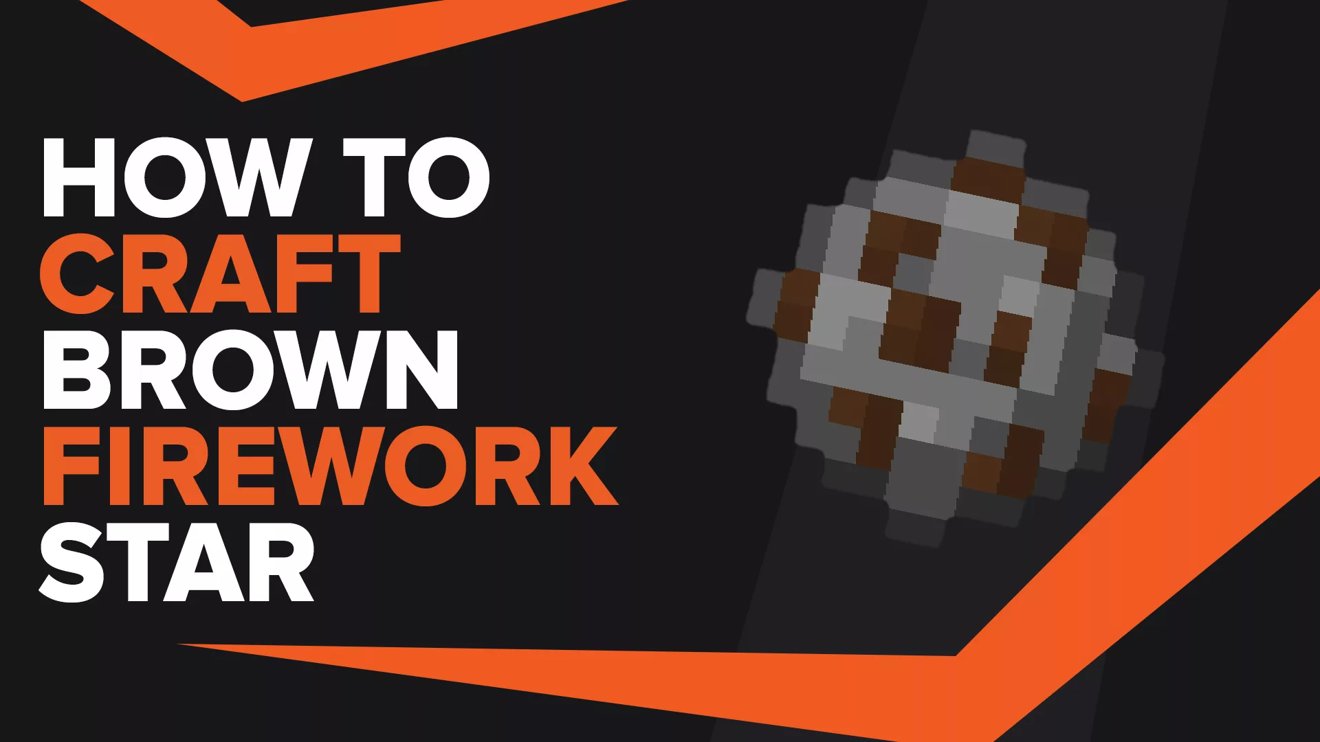 How To Make Brown Firework Star In Minecraft