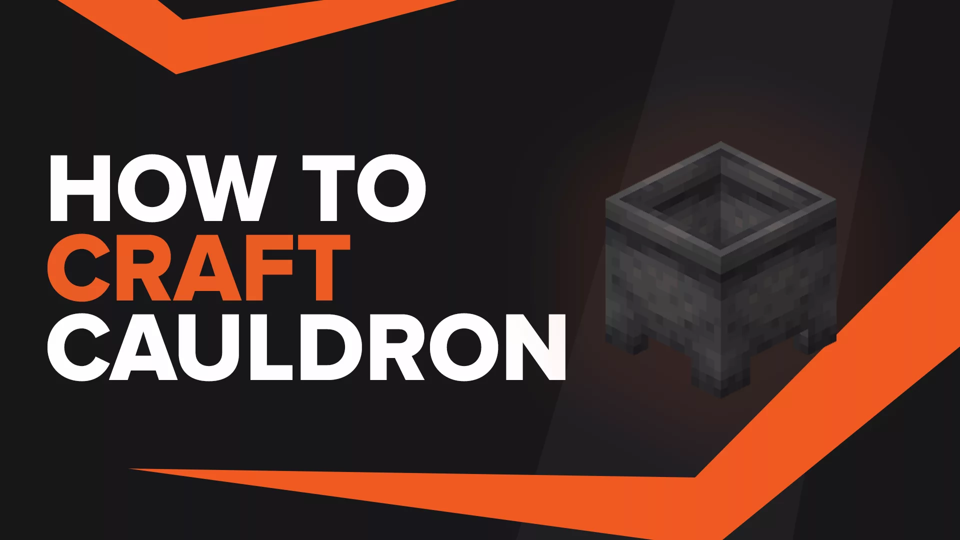 How To Make Cauldron In Minecraft