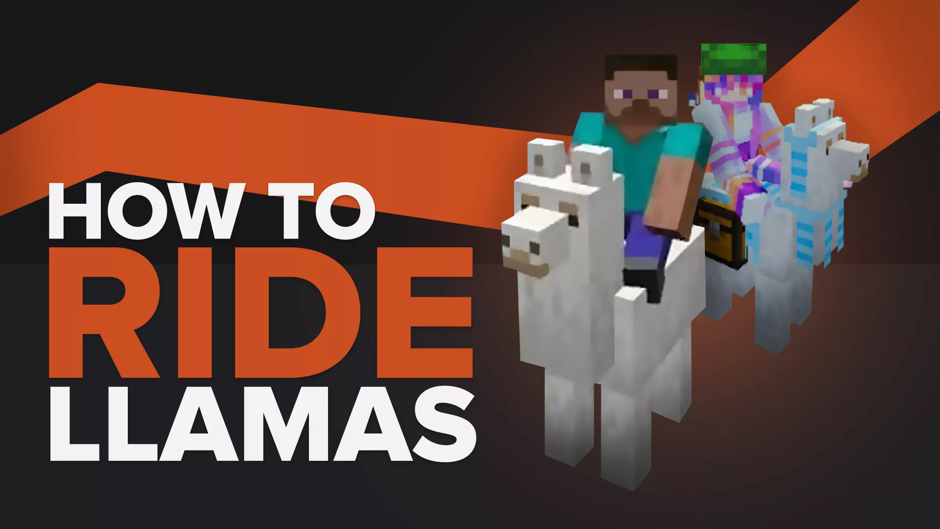How To Ride Llamas: Minecraft
